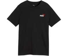 Marškinėliai vaikams Puma Ess 2 Color Small No.1 Logo Tee juoda 685779 71 (140cm)