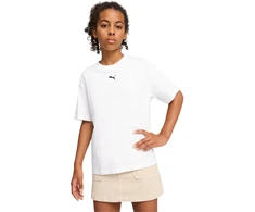Marškinėliai vaikams Puma Ess Centered Cat Logo Boxy Tee balta 685131 02 (152cm)