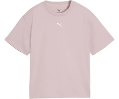 Marškinėliai vaikams Puma Ess Centered Cat Logo Boxy Tee rožinė 685131 49 (140cm)