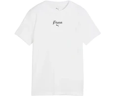 Marškinėliai vaikams Puma Ess Script Tee balta 692542 02 (152cm)