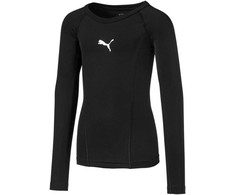 Marškinėliai vaikams Puma Liga Baselayer Tee LS juoda 655921 03 (176cm)
