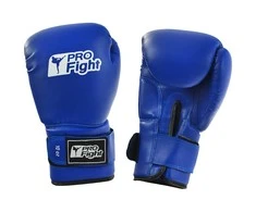 Rękawice bokserskie Profight PVC mėlyna (10)