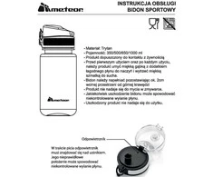 Gertuvė Sportinis vandens butelis Meteor, 500 ml