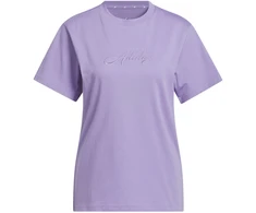 Moteriški marškinėliai adidas Cursive jasny fiolet KB2402 (XS)