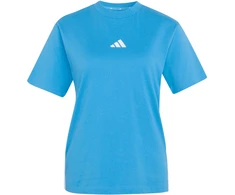 Moteriški marškinėliai adidas Essentials 3-Stripes Cotton jasnoniebieska KC5197 (M)