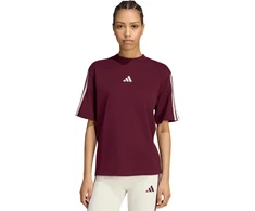 Moteriški marškinėliai adidas Essentials 3-Stripes Boyfriend bordinė KX0793 (S)