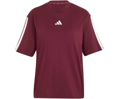 Moteriški marškinėliai adidas Essentials 3-Stripes Boyfriend bordinė KF6287 (XL)