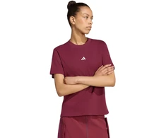 Moteriški marškinėliai adidas Essentials Small Logo Cotton bordinė KX0786 (2XL)
