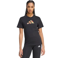 Moteriški marškinėliai adidas Floral Regular Graphic juoda KT2766 (M)