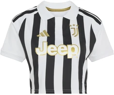 Moteriški marškinėliai adidas Juventus 26/27 Home Cropped Jersey balta ir-juoda KB8878 (L)