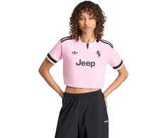 Moteriški marškinėliai adidas Juventus 26/27 Away Cropped Jersey rožinė-juoda KB8842 (M)