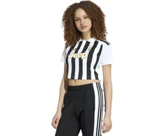 Moteriški marškinėliai adidas Juventus 26/27 Home Cropped Jersey balta ir-juoda KB8878 (L)