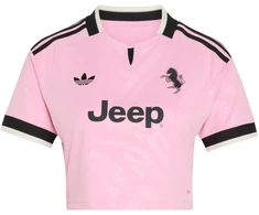 Moteriški marškinėliai adidas Juventus 26/27 Away Cropped Jersey rožinė-juoda KB8842 (M)