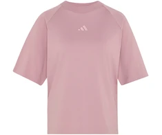 Moteriški marškinėliai adidas Kit Small Logo pudrowy róż KT0296 (S)