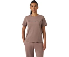 Moteriški marškinėliai Champion Short Sleeve ciemny beż 119125 MS513 (S)