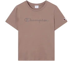 Moteriški marškinėliai Champion Short Sleeve ciemny beż 119125 MS513 (S)