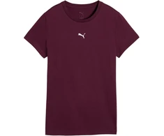 Moteriški marškinėliai Puma Ess Centered Cat Logo Tee bordo spalvos 692916 24 (2XL)