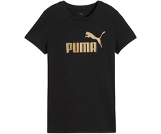 Puma Ess Metallic No. 1 Logo marškinėliai moterims 631536 51