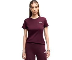 Moteriški marškinėliai Puma ESS Small No.1 Logo Tee(s) bordo spalvos 682373 24 (XL)