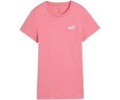 Puma moteriški ESS marškinėliai su mažu 1 logotipo, rožiniai 682373 25
