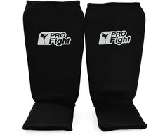 Step Profight Cotton 1104 juoda blauzdos apsauga (M)