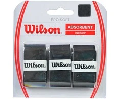Teniso Raketės Apvija Wilson Pro Soft Absorbent Overgrip Juoda 3 vnt WRZ4040