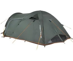 „High Peak“ kupolinė palapinė „Kira 4.1“ (tamsi žalia/pilka, su tunelio formos prieangiu, klimato apsauga 80)