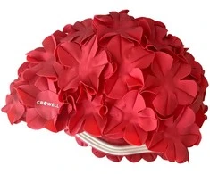 Maudymosi kepuraitė Crowell Flowers Gėlių raudona col.1