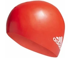 Plaukimo kepuraitė vaikams adidas 3-Stripes Silicone oranžinė HE5081
