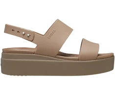 Crocs DAMSKIE SANDAŁY CROCS BROOKLYN LOW WEDGE 206453-2EL NA KOTURNIE