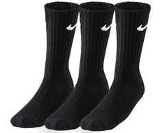 Kojinės Nike Value Cotton Crew 3pary juoda SX4508 001 (38-42)