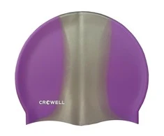 Plaukimo Kepuraitė Silikoninė Crowell Multi Flame Violetinė Sidabrinė