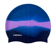Plaukimo kepuraitė silikonowy Crowell Multi Flame mėlyna-violetinė kol.21