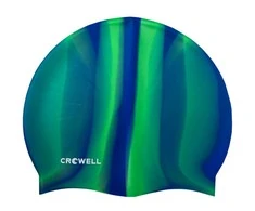Plaukimo Kepuraitė Silikoninė Crowell Multi Flame Mėlinai Žalia