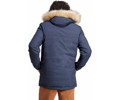 Striukė vyriška adidas Parka Hooded Fur tamsiai mėlyna IK0552 (2XL)