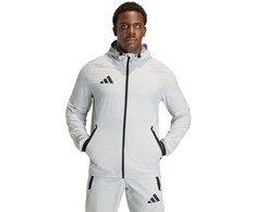 Vyriška adidas Tiro 26 kelioninė striukė nuo vėjo, šviesiai pilka KD3336