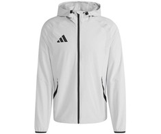 Vyriška adidas Tiro 26 kelioninė striukė nuo vėjo, šviesiai pilka KD3336