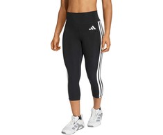 Moteriškos „adidas“ 3/4 ilgio „Optime Essentials“ sportinės tamprės su 3 juostelėmis, juodos spalvos, KE6062