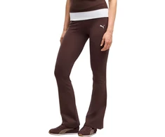 Tamprės moterims Puma Ess High-Waist Flared ruda 631542 33 (L)