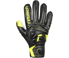Vartininko pirštinės Reusch Attrakt Starter Solid Finger Support Junior juoda-balta 5672511 7752 (5,5)