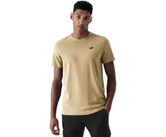 Vyriški marškinėliai 4F M4484 smėlio sp. 4FWSS26TTSHM4484 83S (4XL)