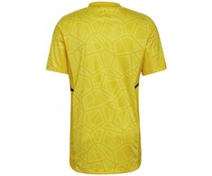 Vyriški marškinėliai adidas Condivo 22 Goalkeeper Jersey Short Sleeve geltona HF0138 (L)