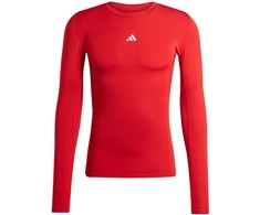 Vyriški marškinėliai adidas Techfit Long Sleeve Tee raudona JP2926 (2XL)