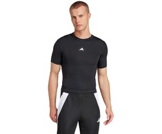 Vyriški marškinėliai adidas Techfit Short Sleeve Tee juoda JP4674 (2XL)