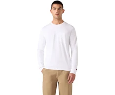 Vyriški marškinėliai Champion LS Tee balta 222507 WW001 (L)