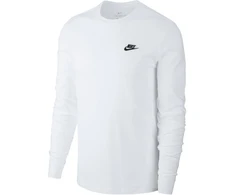 Vyriški marškinėliai Nike Club Tee LS balta AR5193 100 (XL)