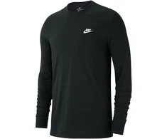 Vyriški marškinėliai Nike Club Tee LS juoda AR5193 010 (S)