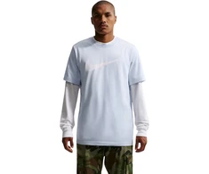 Vyriški marškinėliai Nike Nsw Tee Icon Swoosh melsva DC5094 408 (S)