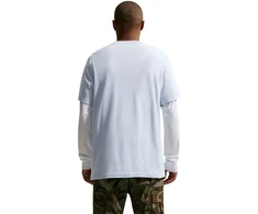 Vyriški marškinėliai Nike Nsw Tee Icon Swoosh melsva DC5094 408 (S)