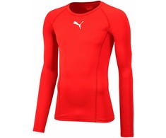 Vyriški marškinėliai Puma Liga Baselayer Tee LS raudona 655920 01 (L)